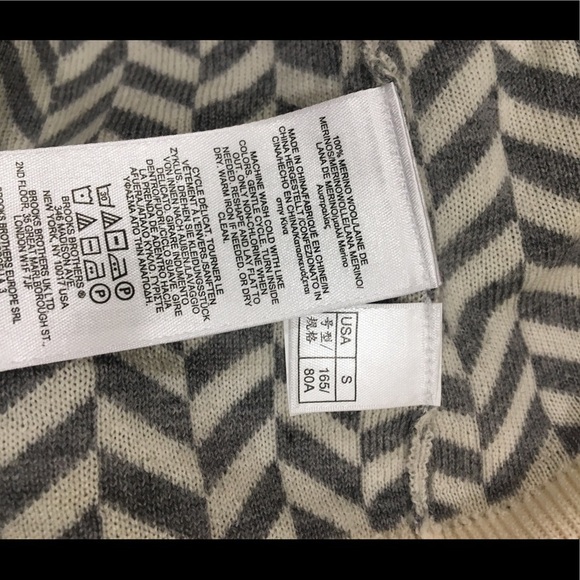 Brooks Brother Chevron Crewneck Pullover Sweater p1 - Picture 6 of 10